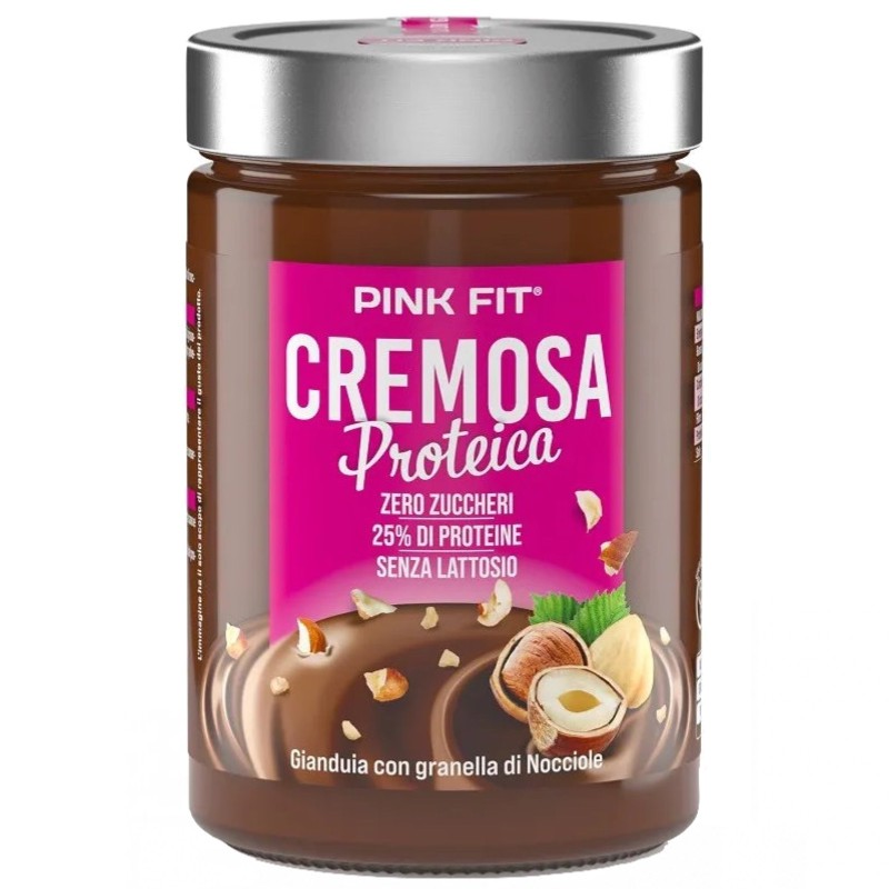 PROACTION PINK FIT CREMOSA GIANDUIA E GRANELLA DI NOCCIOLE DA 300 GRAMMI