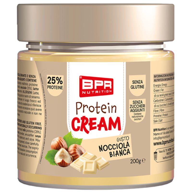 Bpr Protein Cream Nocciola Bianca 200 Grammi
