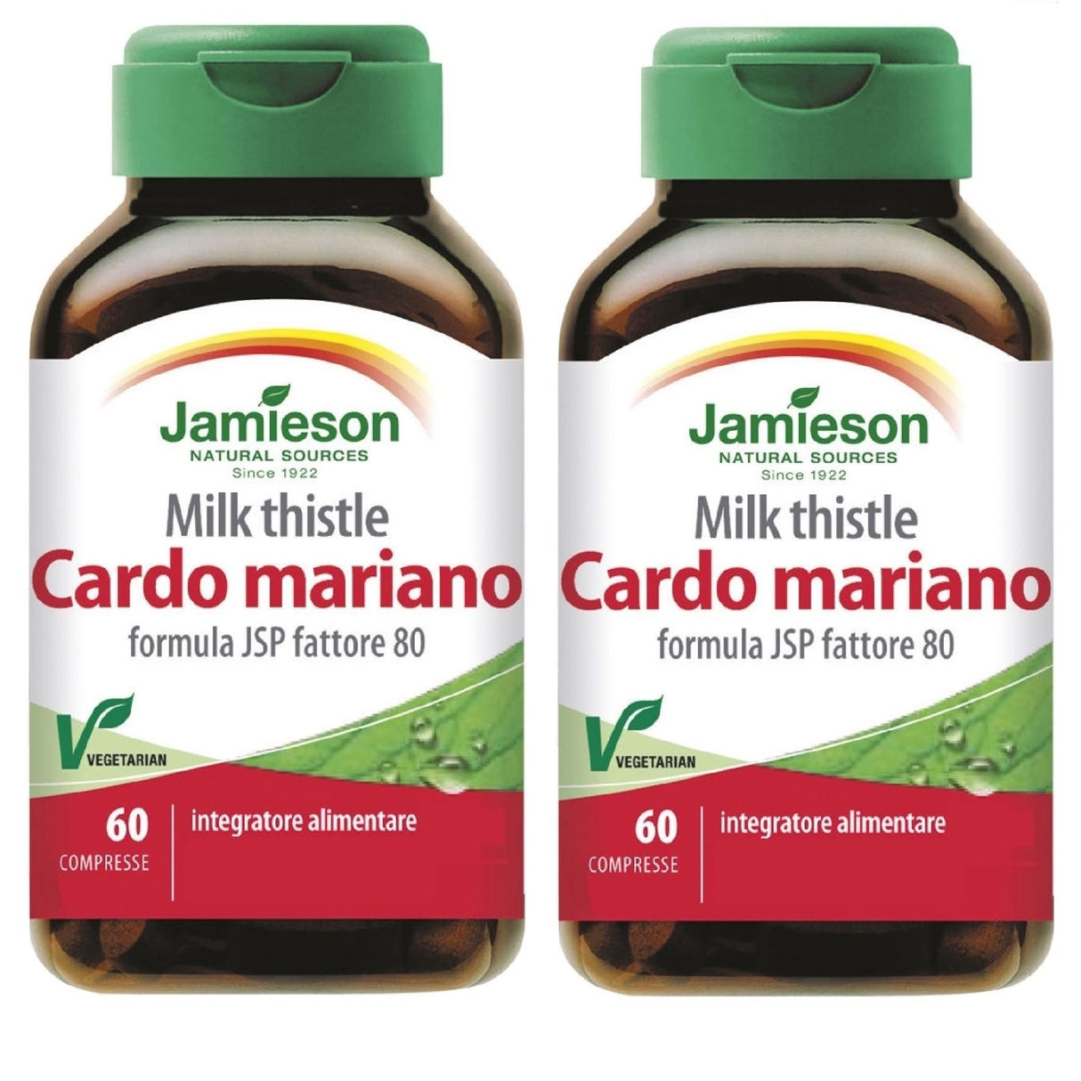 2 X JAMIESON CARDO MARIANO MILK THISTLE 60 COMPRESSE