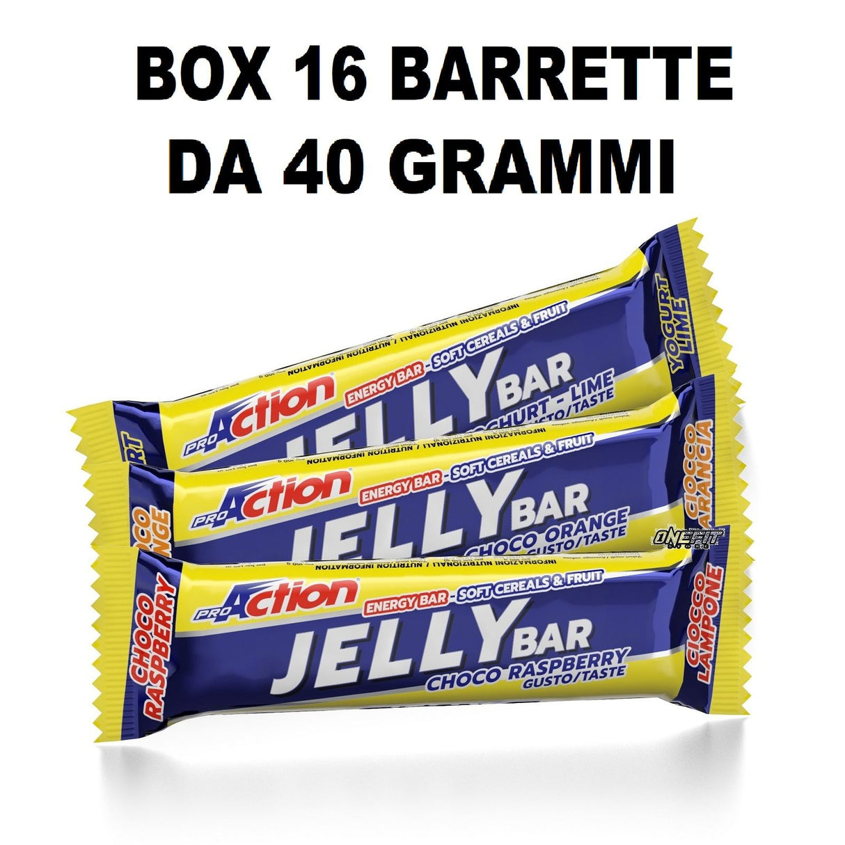 PROACTION JELLY BAR 16 BARRETTE DA 40 GRAMMI