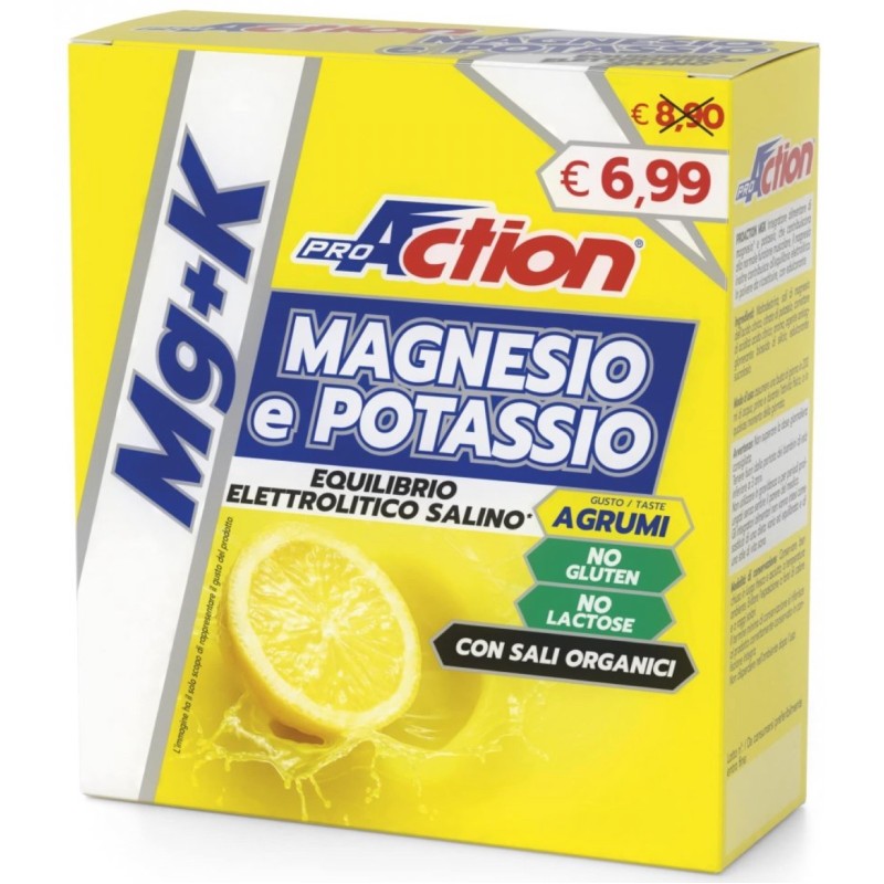 Proaction Magnesio E Potassio Mg+K 10 Bustine Gusto Agrumi