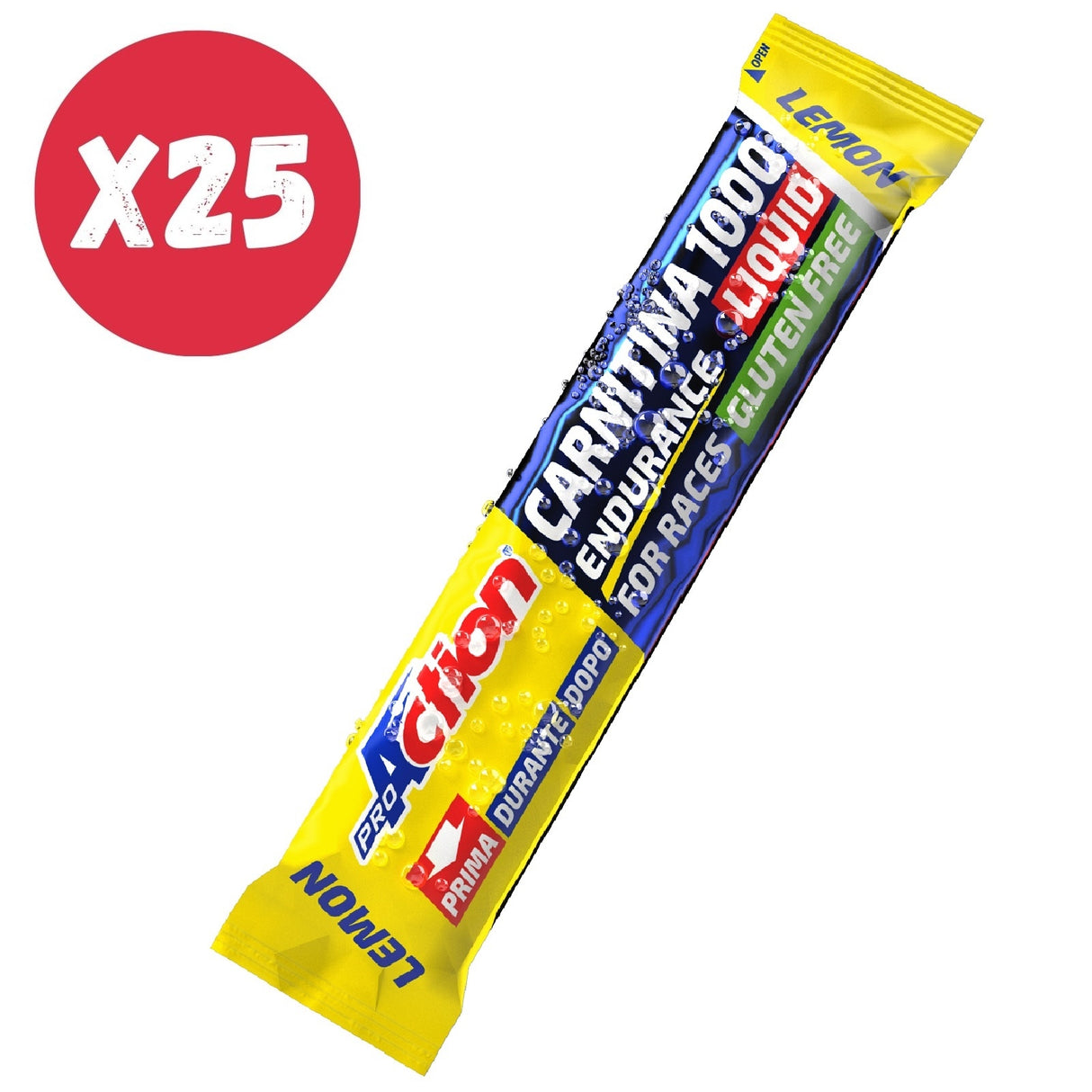 PROACTION CARNITINA 1000 LIQUID LIMONE 25 STICKPACK DA 25 ML