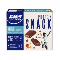 Enervit protein snack box 8 barrette da 27 grammi gusto cioccolato al latte Barrette Proteiche e Energetiche Box