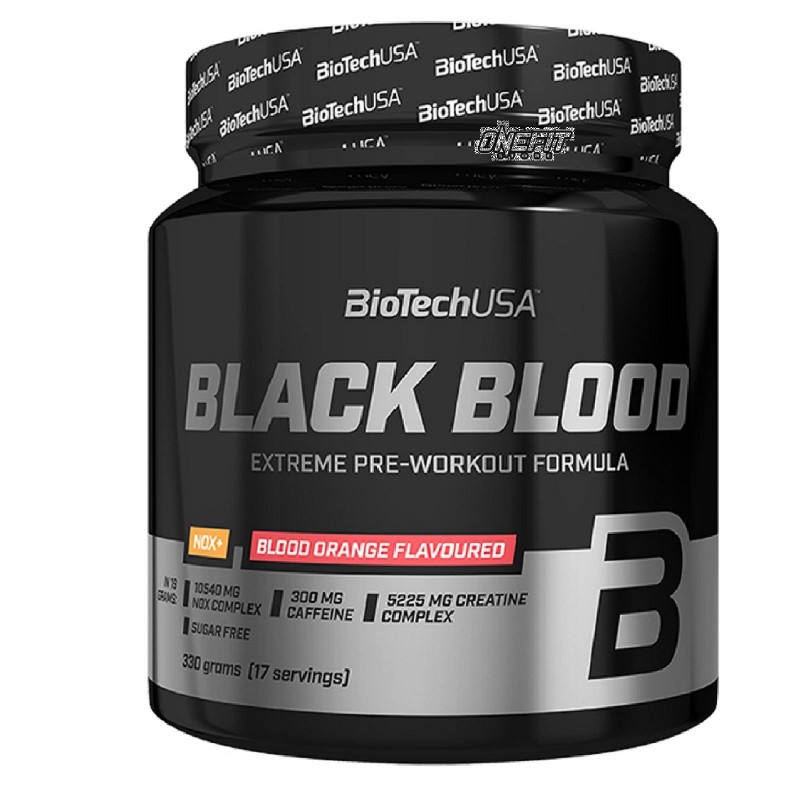 BIOTECH USA BLACK BLOOD NOX+ 330 GRAMMI Pre e Intra Work Out