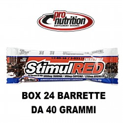 PRONUTRITION STIMUL RED 24 BARRETTE DA 40 GRAMMI Barrette Proteiche e Energetiche Box
