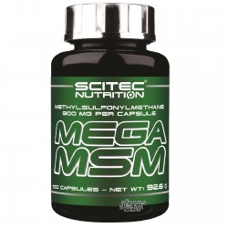Scitec Nutrition - Mega MSM 100 cps. Metilsulfonilmetano Glucosamina integratori per Cartilagine