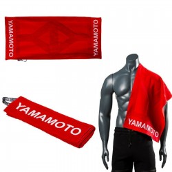 YAMAMOTO NUTRITION TOWEL TELO ROSSO 40X100 CM Asciugamano Palestra