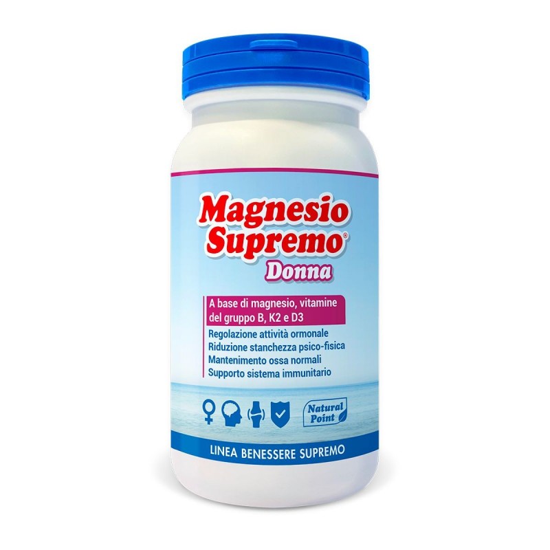 NATURAL POINT MAGNESIO SUPREMO DONNA 150 GRAMMI Integratori Magnesio