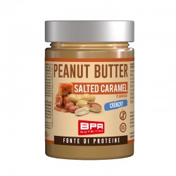 Bpr Nutrition Peanut Butter Salted Caramel Crunchy 300 Grammi Burro di Arachidi