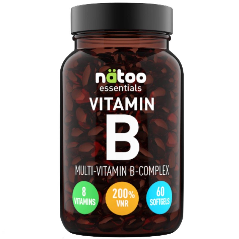 NATOO ESSENTIALS VITAMIN B COMPLEX - 60 SOFTGELS