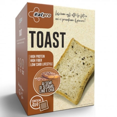 EAT PRO TOAST SEMI DI SESAMO LINO E CHIA 4 CONFEZIONI DA 40 GRAMMI