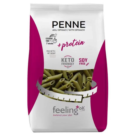 Feeling Ok +Protein Penne Agli Spinaci 500 Grammi
