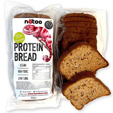 NATOO PROTEIN BREAD 30% PANE IPERPROTEICO A FETTE 360 GRAMMI