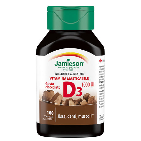 JAMIESON VITAMINA D 1000 MASTICABILE 100 COMPRESSE