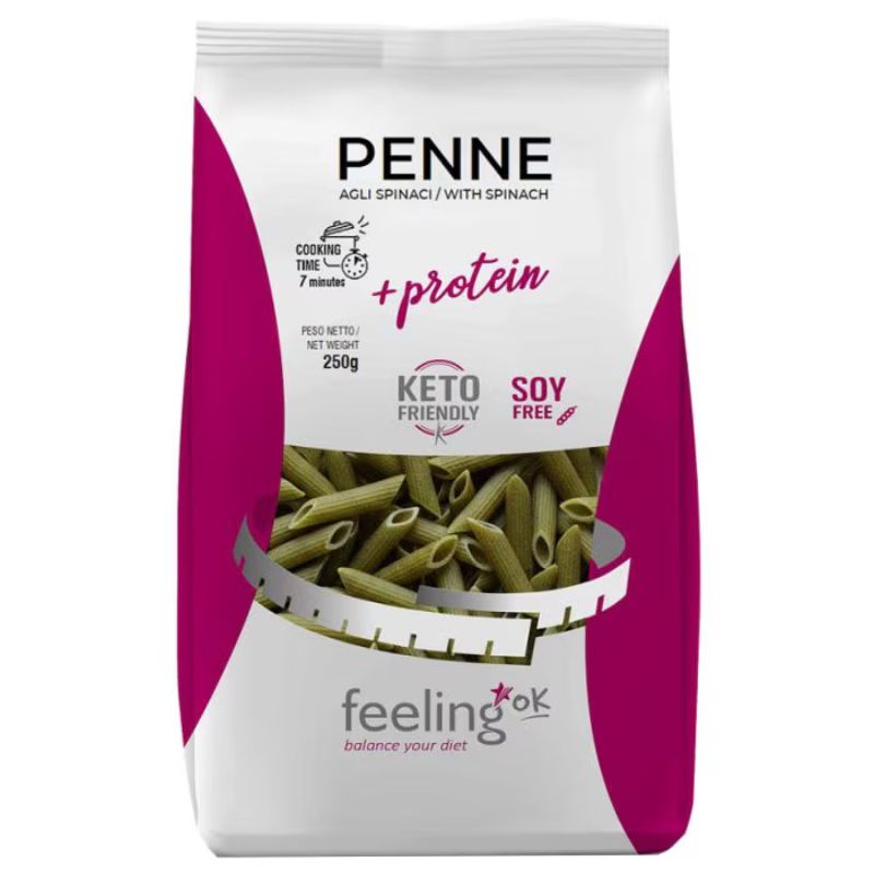 Feeling Ok +Protein Penne Agli Spinaci 250 Grammi