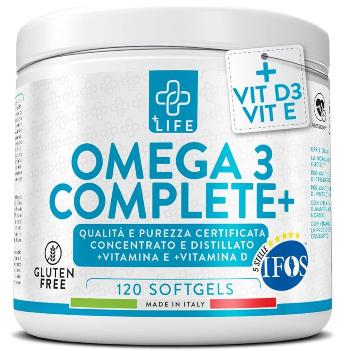 +Life Omega 3 Complete 120 Softgels