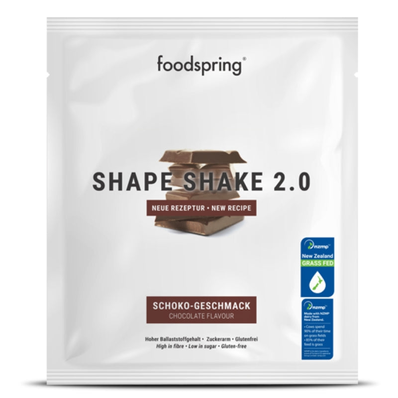 foodspring shape shake 2.0 monoporzione 60g cioccolato