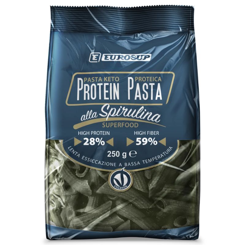Eurosup Protein Pasta Penne Alla Spirulina 250 Grammi
