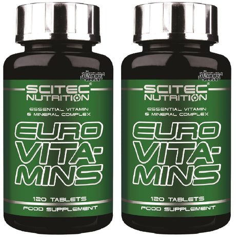 2x Scitec Nutrition - Euro Vita-Mins, 120 cpr. Vitamine Multivitaminico Minerali