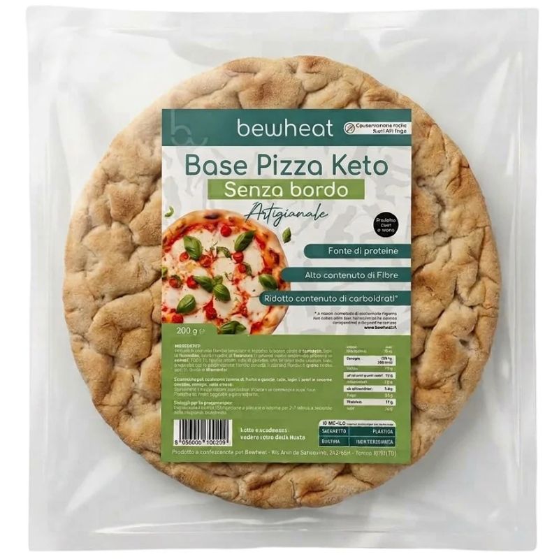 Bewheat Base Pizza Keto Senza Bordo Artigianale 200 Grammi