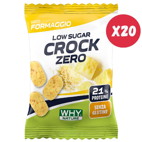 WHY NATURE CROCK ZERO 20 CONFEZIONI DA 30 GRAMMI GUSTO FORMAGGIO