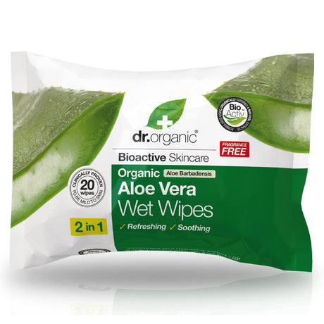 DR ORGANIC ALOE VERA SALVIETTE 20 PEZZI