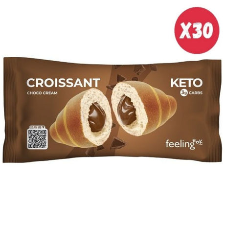 30 X FEELING OK CROISSANT START RIPIENO AL CACAO DA 50 GRAMMI.