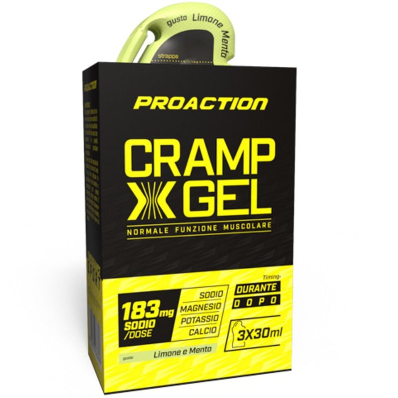 Proaction Cramp X Gel 3 Bustine Da 30 Ml Gusto Limone Menta