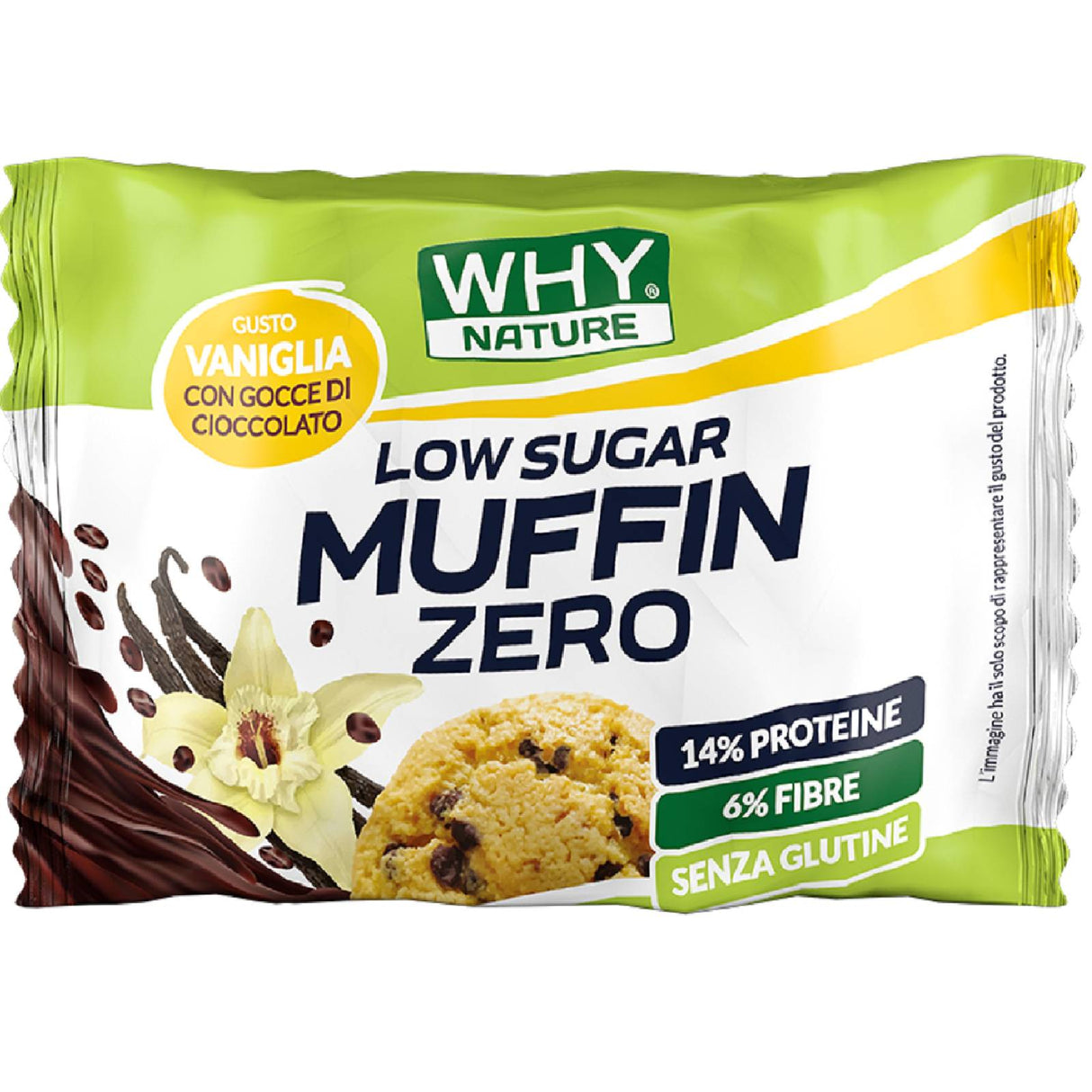 WHY NATURE MUFFIN ZERO GUSTO VANIGLIA GOCCE CIOCCOLATO DA 27 GRAMMI