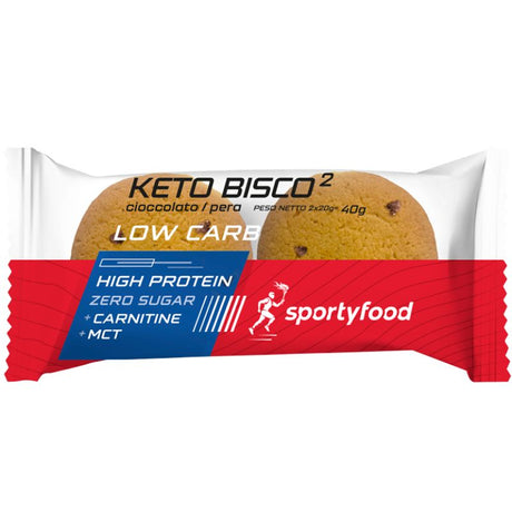 Sportyfood Keto Bisco Cioccolato e Pera 40 Grammi