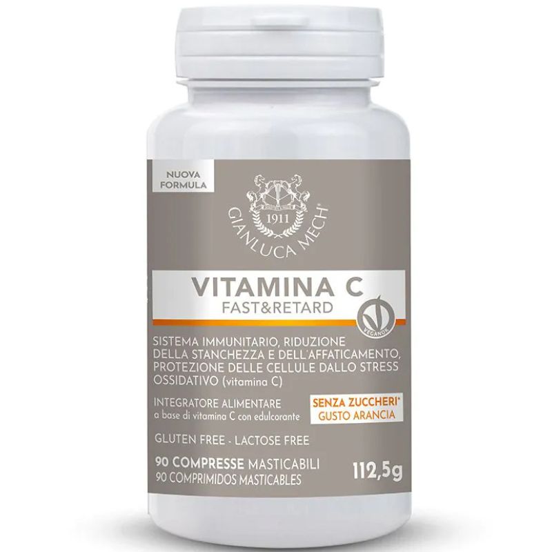 Gianluca Mech Vitamina C Fast & Retard 90 Compresse Masticabili