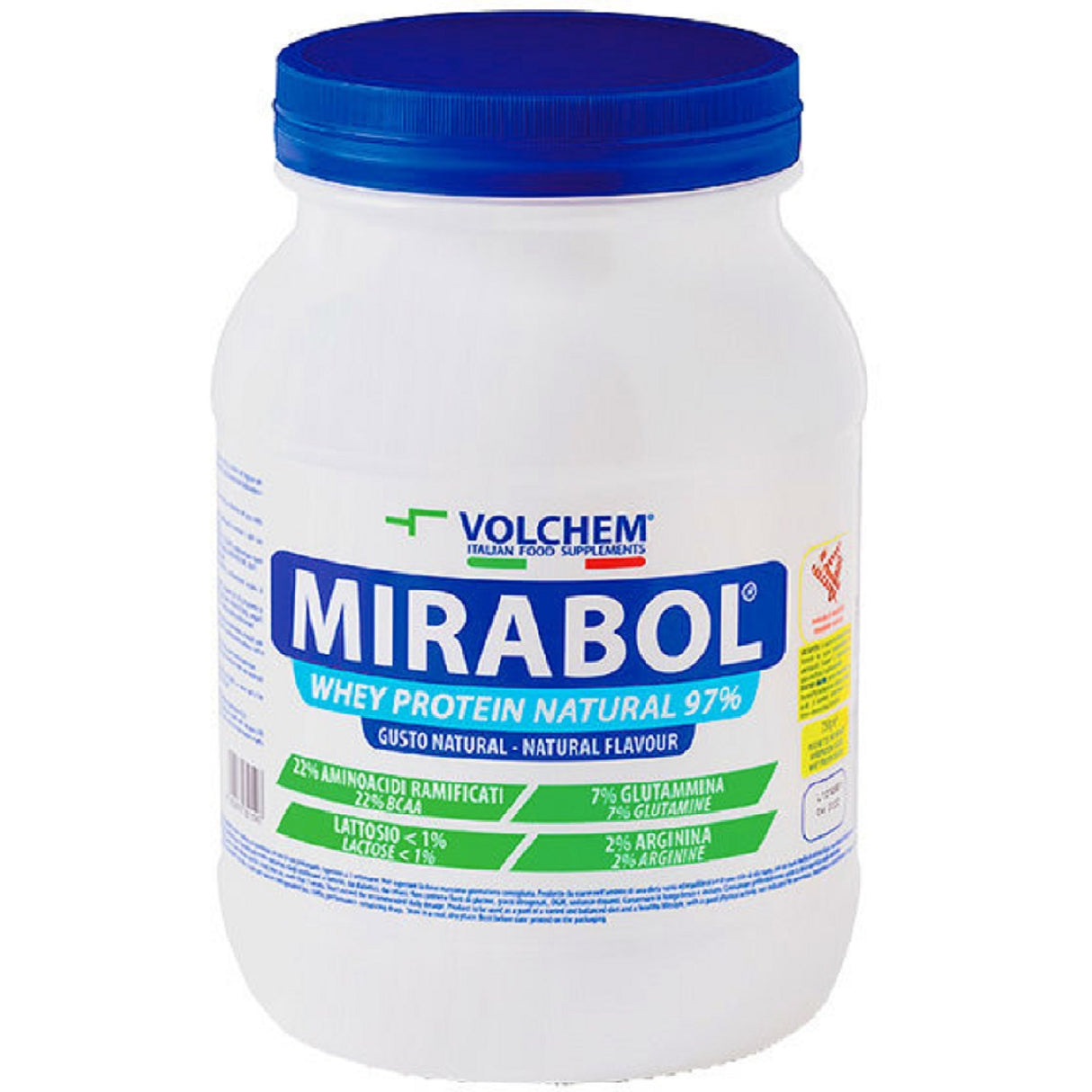 VOLCHEM MIRABOL WHEY PROTEIN NATURAL 97% 750 GRAMMI