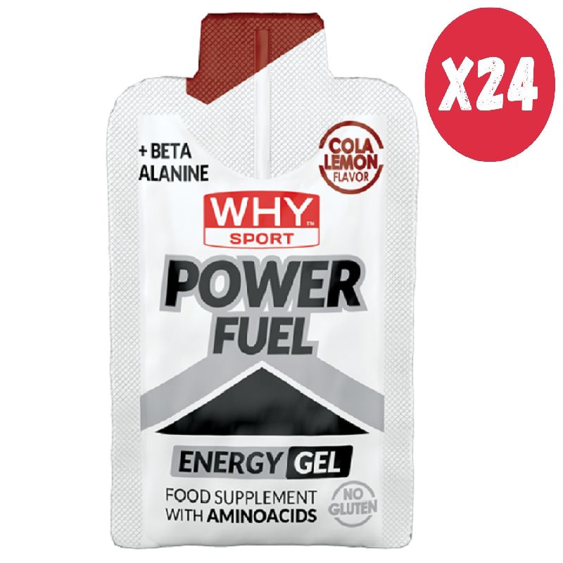 Why Sport Power Fuel Energy Gel Box 24 Pezzi da 55 grammi