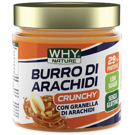 WHY NATURE BURRO DI ARACHIDI CRUNCHY 350 GRAMMI