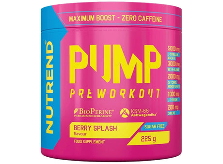 Nutrend Pump Preworkout  225 grammi