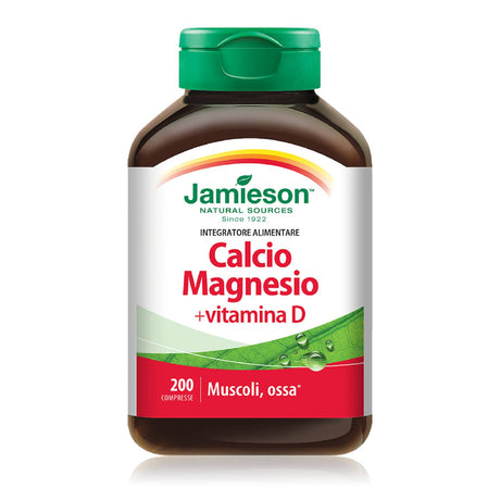 JAMIESON CALCIO MAGNESIO CON VITAMINA D 200 COMPRESSE