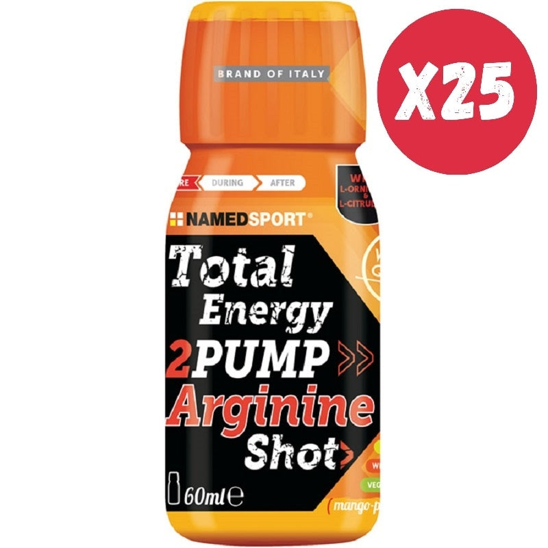 NAMED SPORT TOTAL ENERGY 2PUMP ARGININE 25 SHOT DA 60 ML