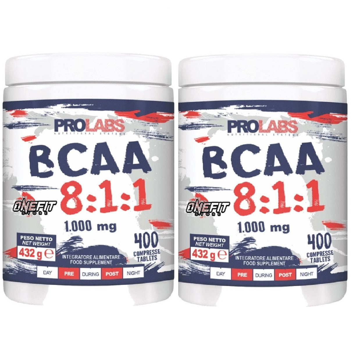 PROLABS BCAA 8:1:1 2 CONFEZIONI DA 400 COMPRESSE