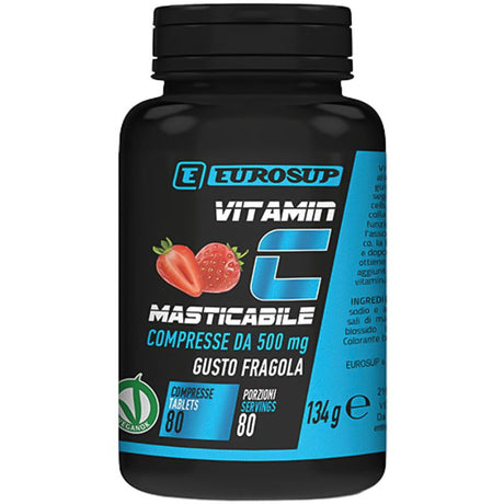 Eurosup Vitamin C Masticabile Gusto Fragola 80 Compresse