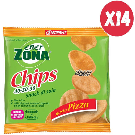 ENERZONA CHIPS 40-30-30 14 BUSTE DA 23 GRAMMI GUSTO PIZZA