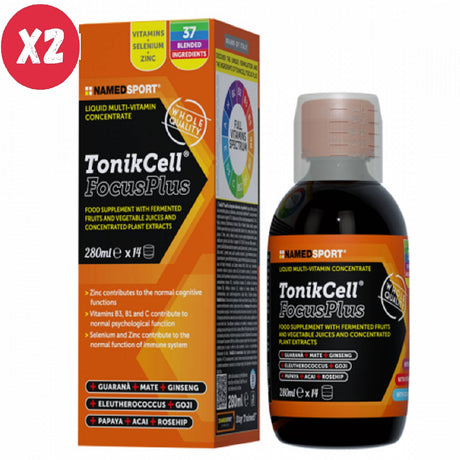 2 X NAMED SPORT TONIKCELL FOCUSPLUS 280 ML