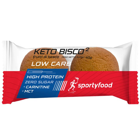 Sportyfood Keto Bisco Ai Frutti Di Bosco 40 Grammi