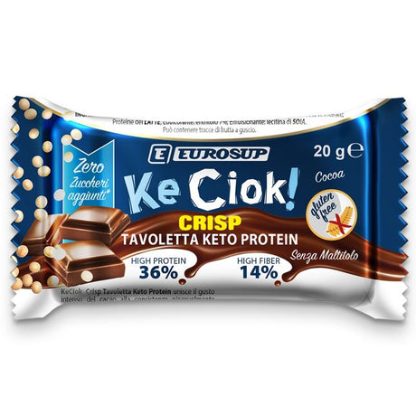 Eurosup KeCiok Crisp Tavoletta Keto Protein 20 Grammi
