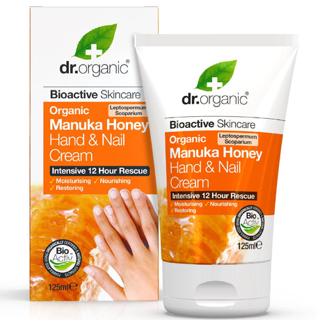 DR ORGANIC MANUKA HONEY HAND & NAIL CREAM 125 ML