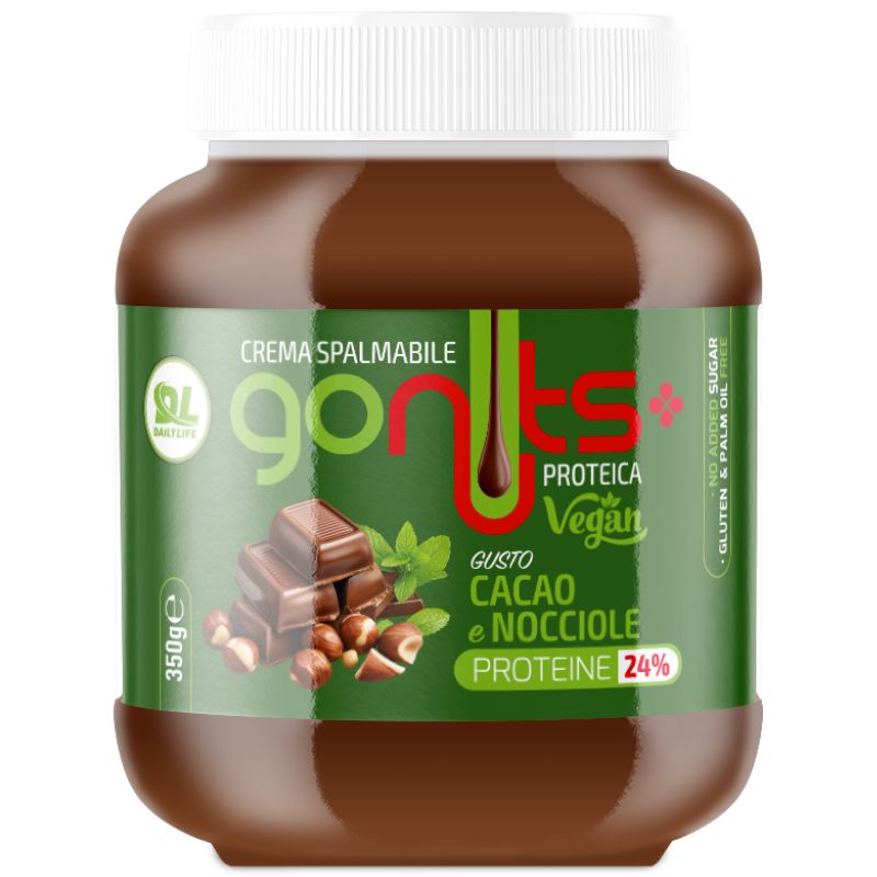 Daily Life Gonuts Crema Vegan Gusto Cacao E Nocciole 350 Grammi