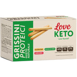 Love Keto Grissini Proteici Gusto Naturale 4 Confezioni Da 30 Grammi