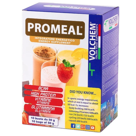 Volchem Promeal Integratore Energetico 10 Buste Da 50 Grammi