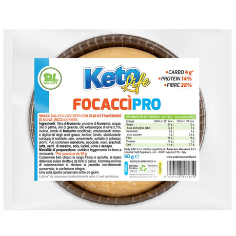 Daily Life Keto Life FocacciPro 50 Grammi