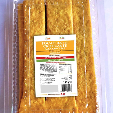 Ri.Ma Benessere Focaccia Fit Croccante Alla Curcuma 150 Grammi