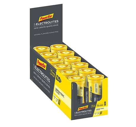 PowerBar 5 Electrolytes Gusto lemon tonic + Caffeina 75mg 12x10